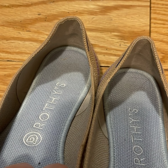 Rothys The Flat - Camel Ribbon Stripe W10 - Picture 3 of 4